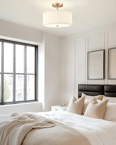 Gold Semi Flush Mount Ceiling Light