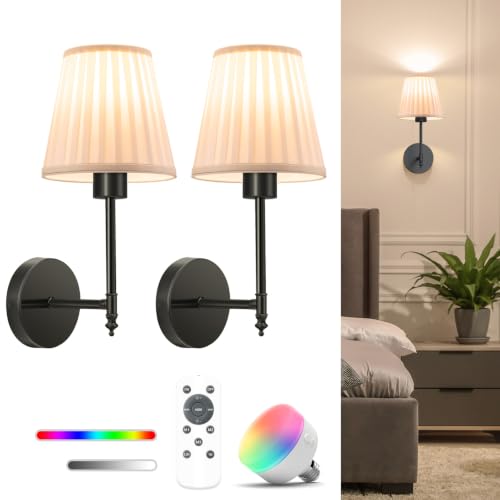14.5 inch Battery Operated Wall Sconce Set of 2 (2 Count)