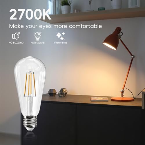 Edison Bulbs E26 LED Bulb 60 Watt Equivalent