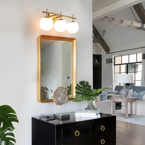 Gold Bathroom Light Fixtures (3 Count)