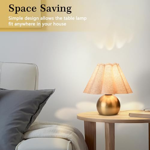 Gold Small Touch Control Table Lamp for Bedroom