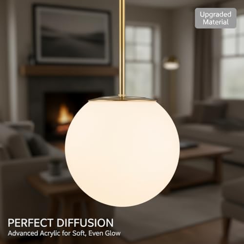 Gold Globe Pendant Light