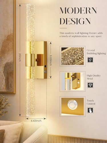 10000mAh Battery Operated Wall Sconces Set of 2 (2 Count)