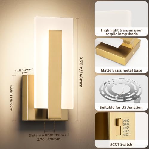 LED Wall Sconce Set of 2