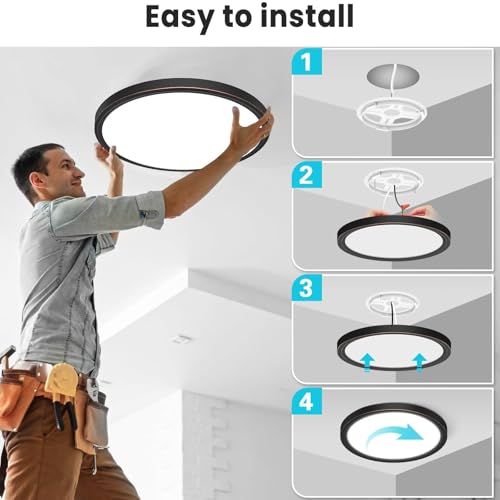 12 inch Flush Mount LED Ceiling Light Fixture
