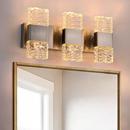 3 Light Brushed Nickel LED Vanity Light Bar