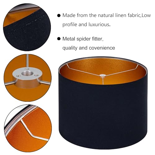 BlackGold Set of 2 Lampshade Requires Self (2 Count)