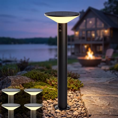 Premium Solar Pathway Lights Outdoor (4 Count)