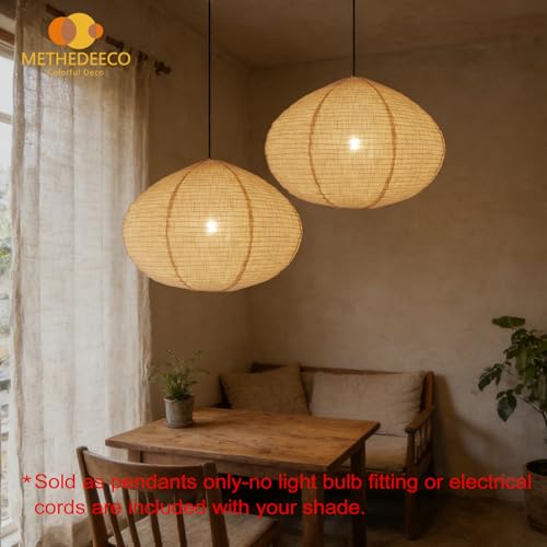 Oval Linen Pendant Lamp Shade