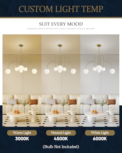 Gold Sputnik Chandelier