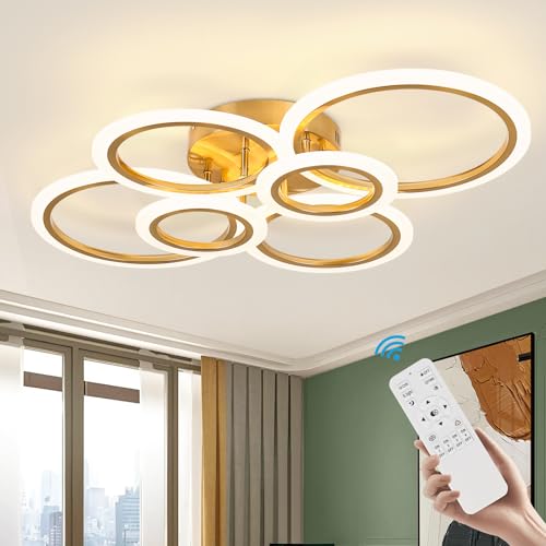 Gold Modern Flush Mount Ceiling Light
