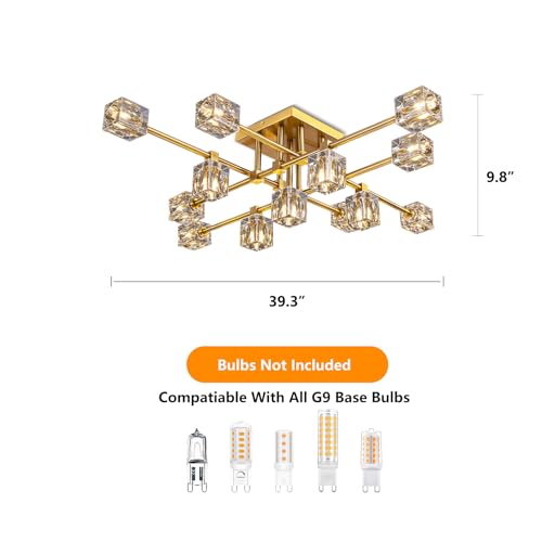 Semi Flush Mount Ceiling Light Fixture (13 Count)