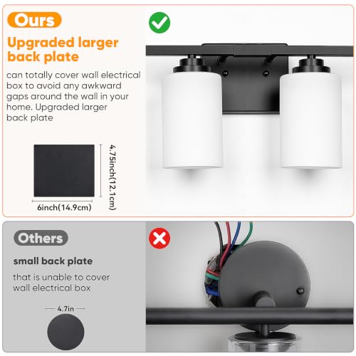 4 Light Matte Black Bathroom Light Fixtures Over Mirror 27 Inches