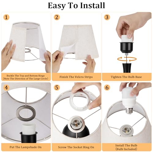 16.1" Touch Table Lamp for Nightstand