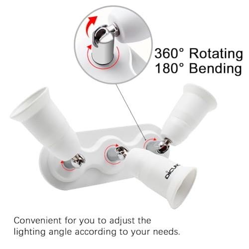 Light Socket Splitter 3 Way Adapter