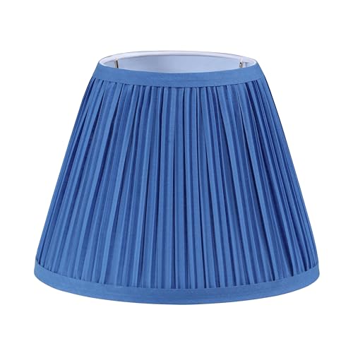 56502 Empire Uno Lamp Shade in Mushroom Pleated Classic Blue