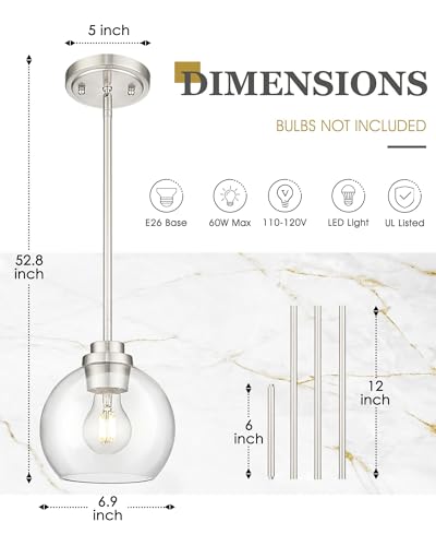 Pendant Lights Kitchen Island 2 Pack (2 Count)