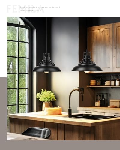 Black & Gold Pendant Lights for Kitchen Island