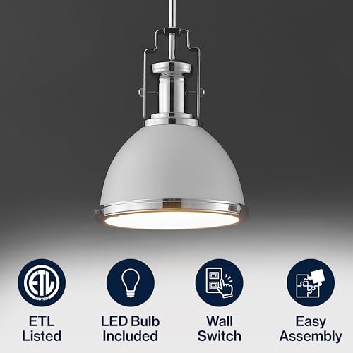 Homer Industrial Dome Pendant 10"