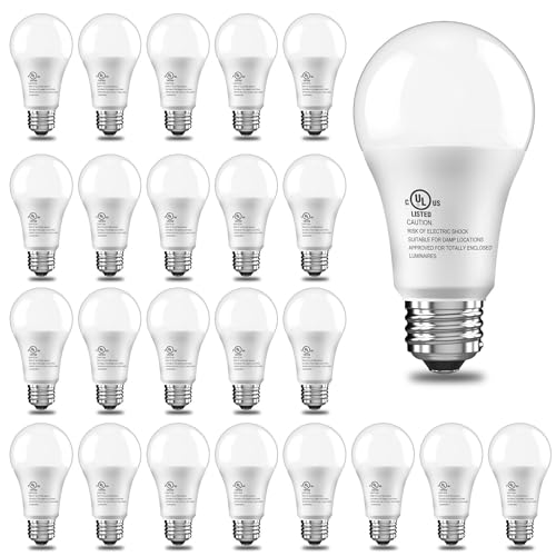 24 Pack LED Light Bulbs 100 Watt Equivalent (24 Count)
