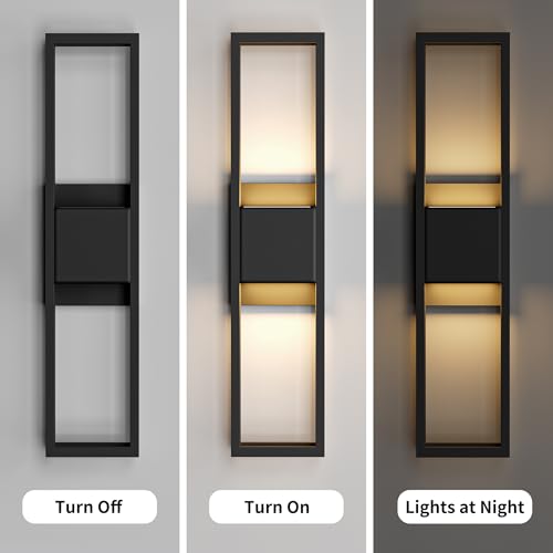 27.5 Inch Modern Outdoor Wall Light 3000K 1000LM 20W Integrated LED