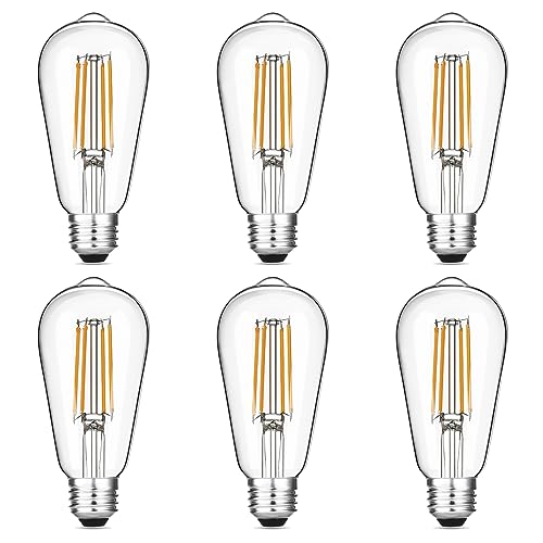 Vintage LED Edison Bulbs 6W (6 Count)