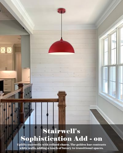 Red Pendant Lights Kitchen Island 2 Pack