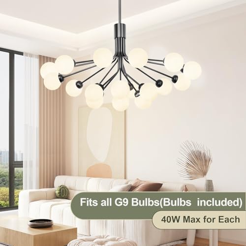Glass Ball Sputnik Chandelier