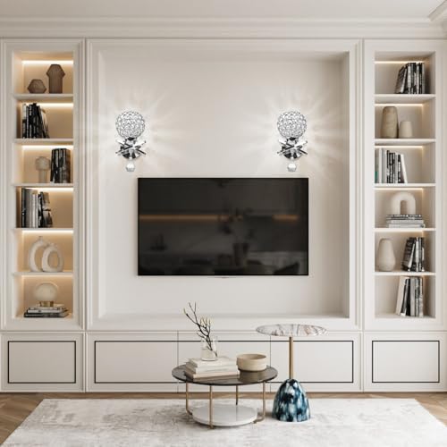Crystal Wall Sconces Set of Two (2 Count)