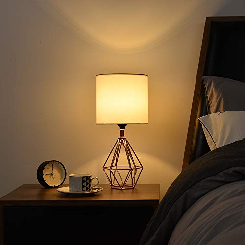 Rose Gold Bedside Table Lamp