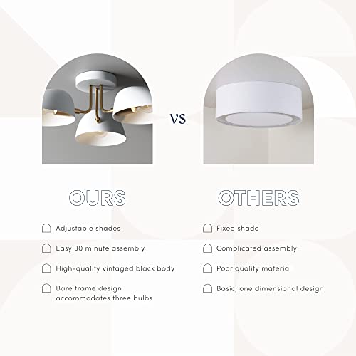 Argo Semi Mount Flush Ceiling Light (2 Count)