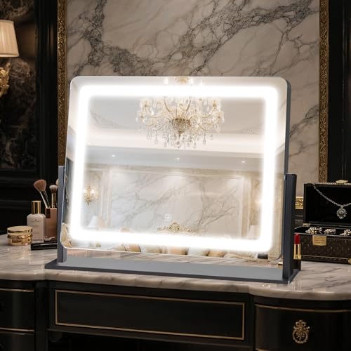 Vanity Mirror with Lights 22"×17"