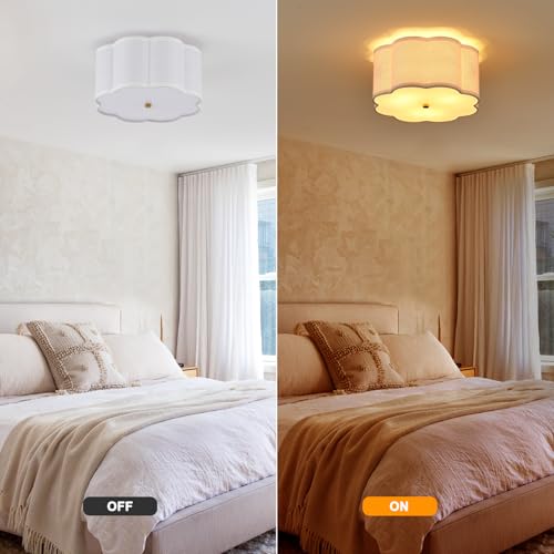 13" Gold Semi Flush Mount Ceiling Light