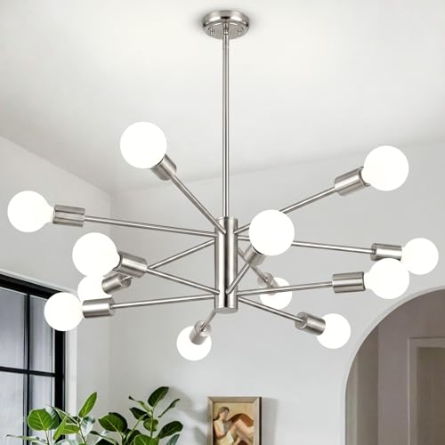 12 Light Modern Chandelier for Dining Room