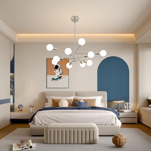 Chandeliers for Dining Room Brushed Nickel 10