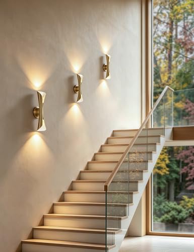 Gold Wall Sconces Mid Century Modern Movie Theater Lights for Wall