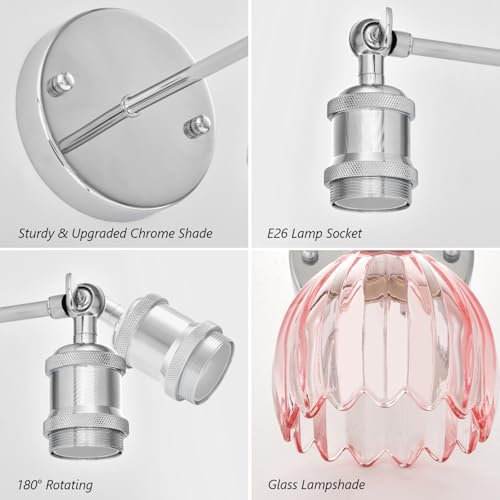 Vintage Battery Operated Wall Sconce (2 Count)
