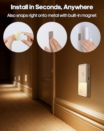 4 Pack Motion Sensor Night Lights (4 Count)