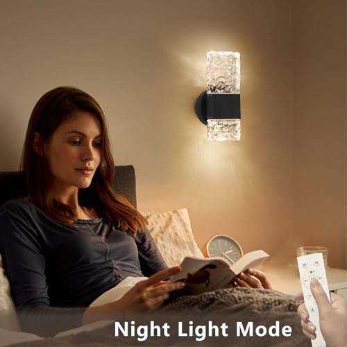 Black Crystal Wall Sconces
