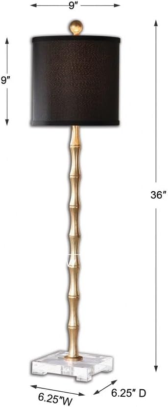 Uttermost Quindici - 1 Light Buffet Lamp - 9 inches Wide by 9 inches deep