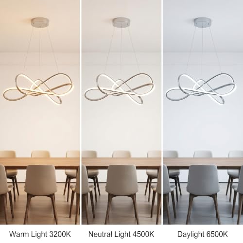 Chrome Modern LED Chandelier