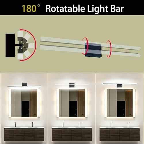 36 Inch Modern Bathroom Light Fixtures Over Mirror
