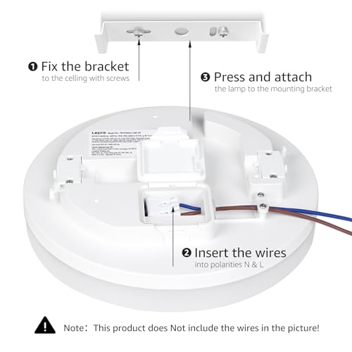 11 inch Flush Mount LED Ceiling Light for Bathroom