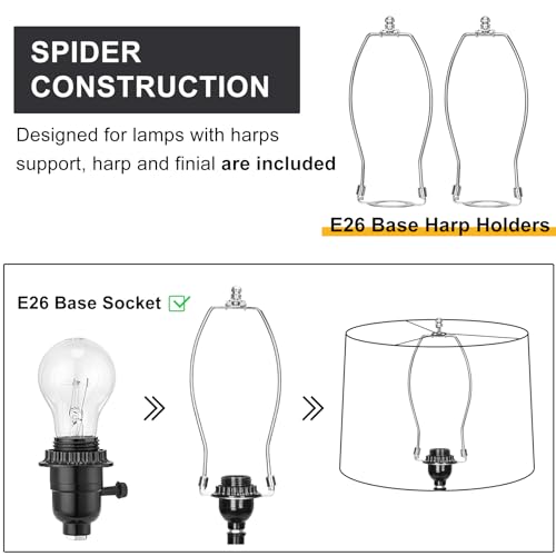Black Lamp Shades Set of 2 (2 Count)