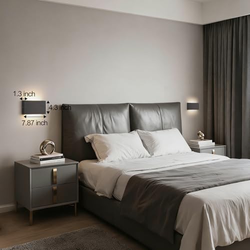 Black Wood wall sconces Lights Indoor for Living Room