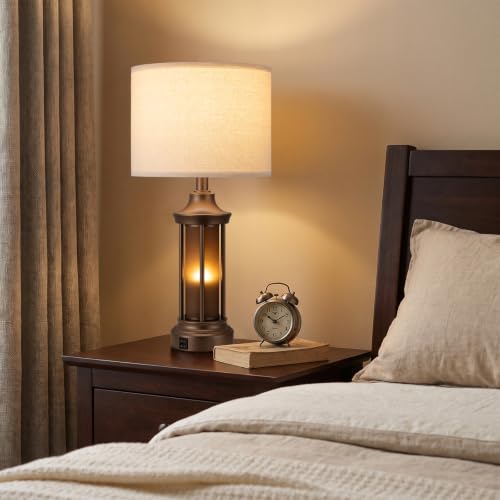 24" Farmhouse Table Lamps for Living Room