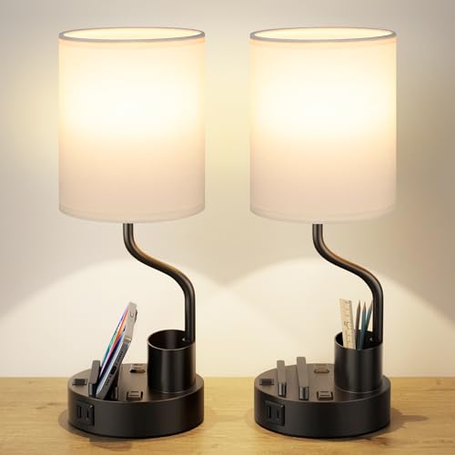Bedside Lamps for Bedroom Set of 2 (2 Count)