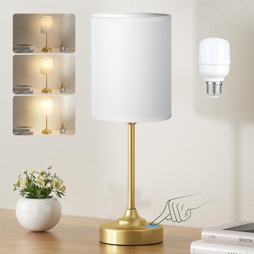 Gold Bedside Lamp for Bedroom