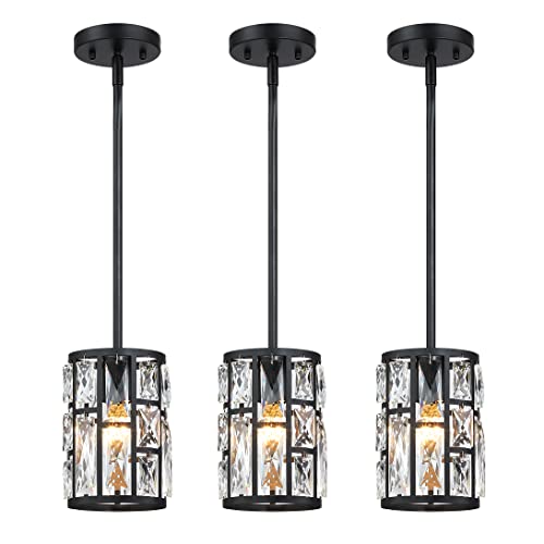Modern Crystal Pendant Light Fixture 3 (3 Count)