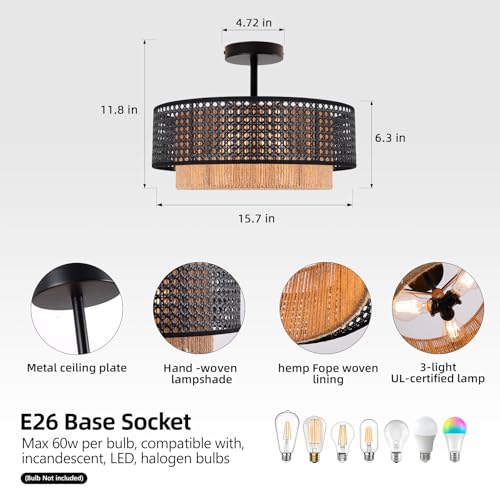 Boho Rattan Semi